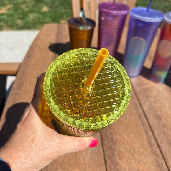 Starbucks NEW! PINK AND LEMON COLD CUP! Rare color! 2022 summer debut! - Picture 7 of 7